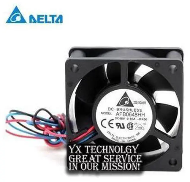 Main image of Delta Original AFB0648HH DC48V 0.10A 60 * 60 * 25MM three line axial fan