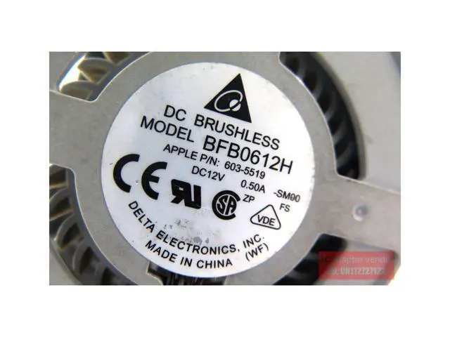 Alt view image 6 of 6 - Delta BFB0612H FOR Apple PN: 603-5519 FOR Apple one machine dedicated fan 12V