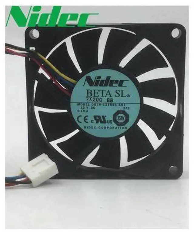 Main image of 1pcs D07R-12T5S4 AH1 12V 0.10A 7CM 7015 4 wire PWM fan thermostat
