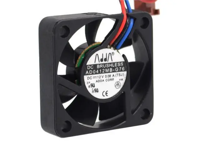 Alt view image 3 of 6 - 2pcs ADDA AD0412MB-G76 4010 4cm 40mm DC12V 0.08A ultra silent fan uble ball bearing