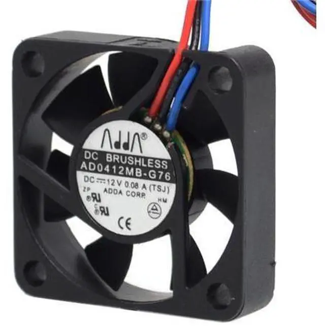 Main image of 2pcs ADDA AD0412MB-G76 4010 4cm 40mm DC12V 0.08A ultra silent fan uble ball bearing
