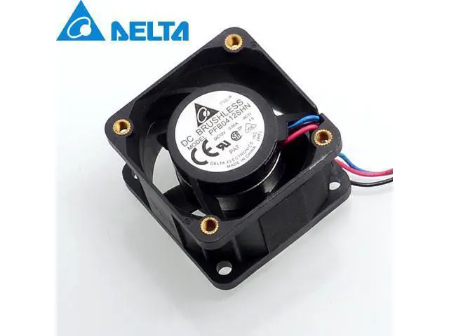 Alt view image 5 of 6 - Delta PFB0412SHN 4028 12V 0.6A double ball-servers 1U fan 40*40*28mm