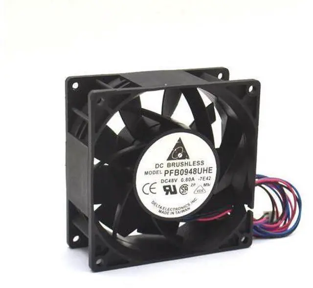 Main image of 90*90*38mm 3-wire PFB0948UHE 9038 48V 0.8A wire wind inverter fan delta