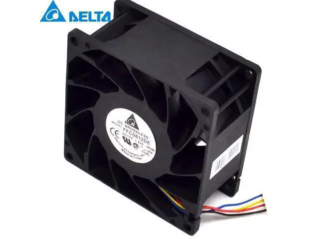 Alt view image 2 of 6 - Delta 8038 8CM 12V 1.8A violent winds of dual ball fan FFC0812DE 80*80*38mm