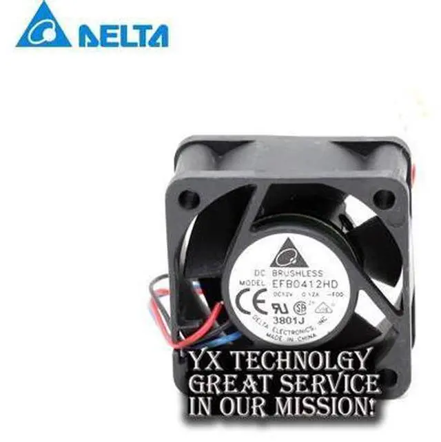 Main image of Delta 4cm EFB0412HD 4020 12V 0.12A three wire fan speed switch 40*40*20mm
