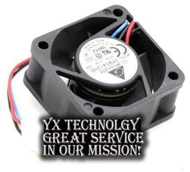 Alt view image 6 of 6 - Delta 4cm EFB0412HD 4020 12V 0.12A three wire fan speed switch 40*40*20mm