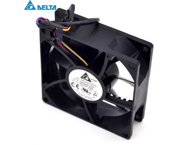 Alt view image 3 of 6 - QFR0812UH 12V 0.87A 8CM 4 fan speed control DELTA 80 * 80 * 25mm
