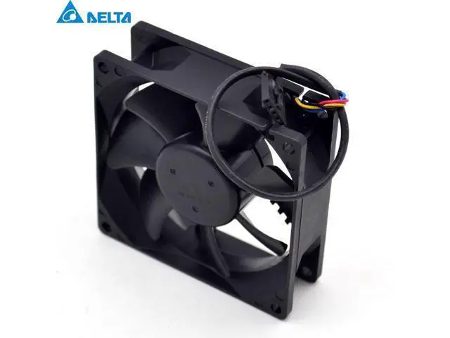 Alt view image 4 of 6 - QFR0812UH 12V 0.87A 8CM 4 fan speed control DELTA 80 * 80 * 25mm