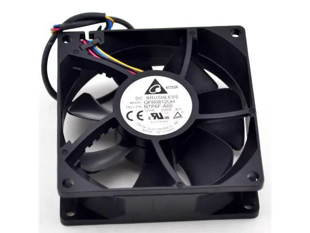 Alt view image 6 of 6 - 1pcs QFR0812UH 12V 0.87A 8CM 4 fan speed control DELTA 80 * 80 * 25mm