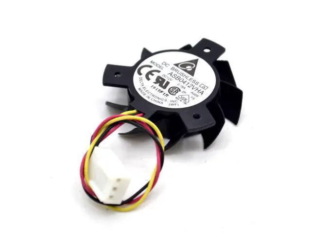 Alt view image 4 of 4 - 12v 0.16A 0PGH1 Vostro360 2320 ASB0412VHA -C106 Radiator fan 36mm diameter Delta