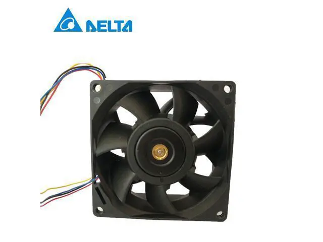 Alt view image 2 of 6 - Delta converter 8CM fan IPC 8038 24V 0.51A FFB0824SHE double ball 80*80*38mm