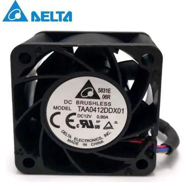 Main image of 1pcs TAA0412DDX01 4020 4CM 40*40*20mm 4line ultra violent fan server 12V 0.9A