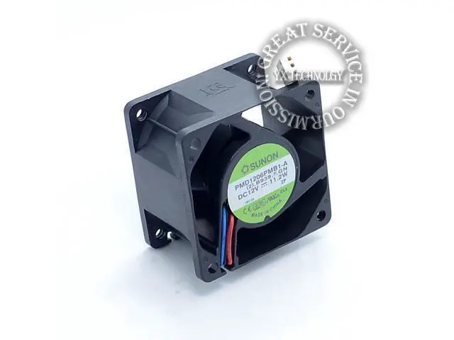 Alt view image 2 of 6 - 6038 winds of 6CM server fan 12V 11.2W PMD1206PMB1-A 606038mm
