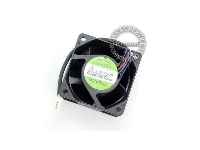 Alt view image 5 of 6 - 6038 winds of 6CM server fan 12V 11.2W PMD1206PMB1-A 606038mm