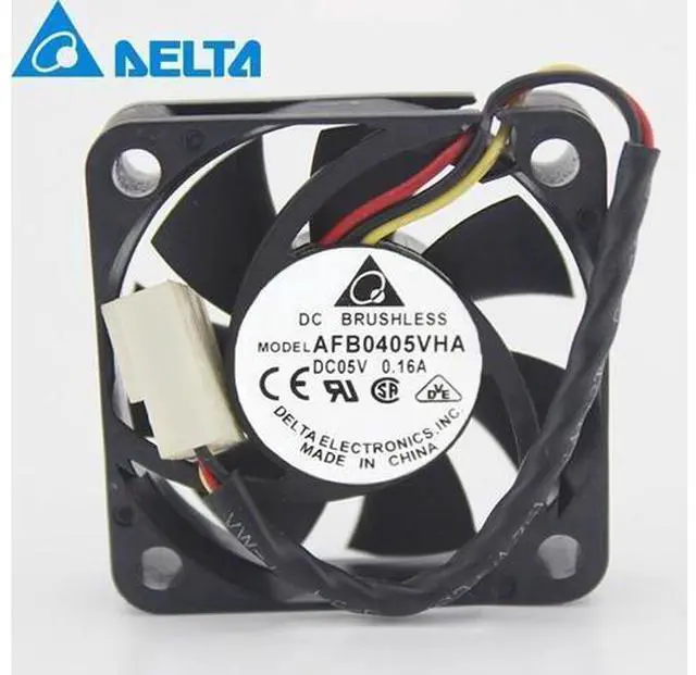 Main image of 1pcs Electronics AFB0405VHA 4010 4CM 40x40x10mm Server Square Fan 3-wire DC 5V 0.16A