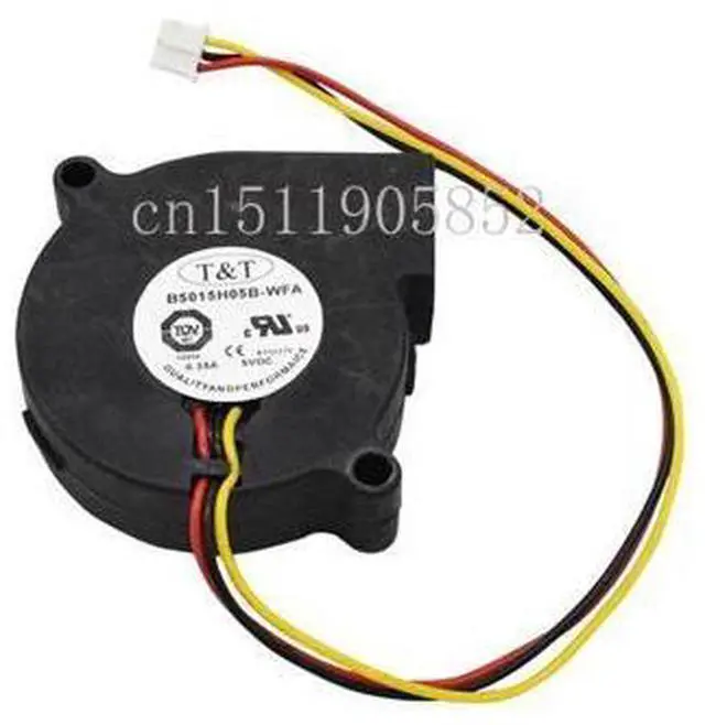 Main image of FOR 5CM 5015 5V 0.35A B5015H05B-WFA 3 wire dual ball bearing turbo fan blower