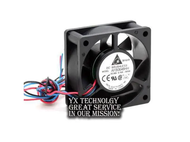 Alt view image 2 of 6 - Delta AFB0648HH DC48V 0.10A 60 * 60 * 25MM three line axial fan
