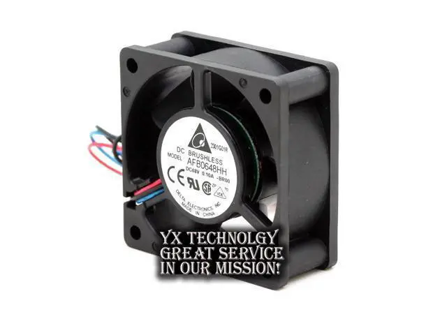 Alt view image 3 of 6 - Delta AFB0648HH DC48V 0.10A 60 * 60 * 25MM three line axial fan