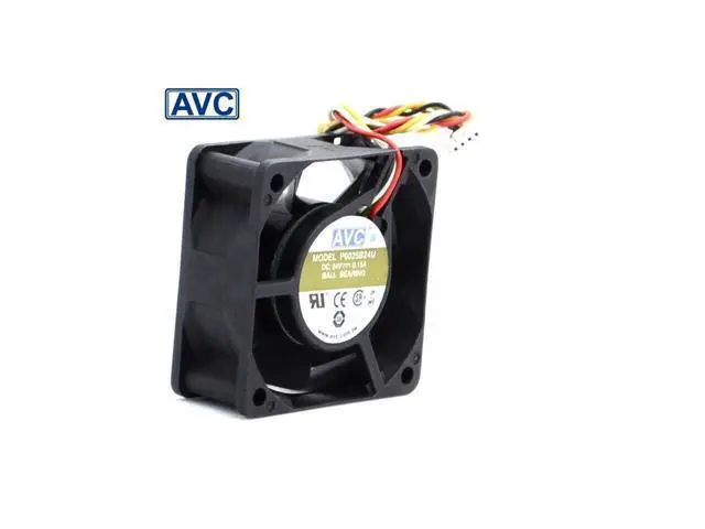 Alt view image 3 of 6 - AVC New and Original P6025B24U 6025 6CM 24V 0.15A fan dual ball printers 60*60*25mm