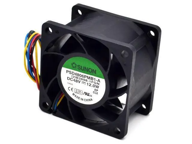 Alt view image 2 of 6 - 6CM 6038 48V 12W PSD4806PMB1-A server winds of the 4-wire fan 60*60*38mm