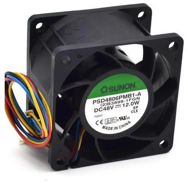 Main image of 6CM 6038 48V 12W PSD4806PMB1-A server winds of the 4-wire fan 60*60*38mm