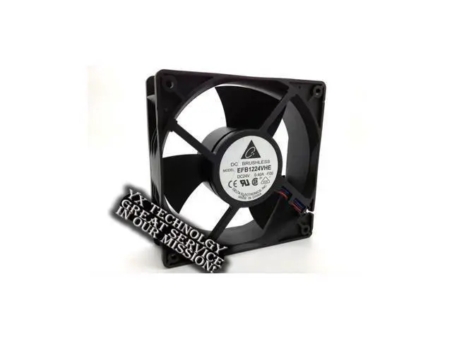 Alt view image 2 of 4 - New 12038 pairs of the inverter ball 12cm fan speed 24V 0.4A EFB1224VHE 120*120*38mm