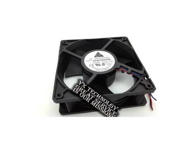 Alt view image 3 of 4 - New 12038 pairs of the inverter ball 12cm fan speed 24V 0.4A EFB1224VHE 120*120*38mm