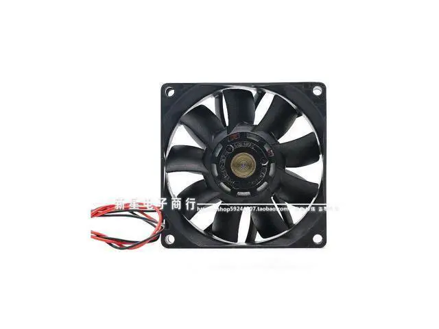 Alt view image 3 of 6 - New 9GV0812P4J04 8025 12V 0.47A double ball-4-wire radiator fan air volume for 80*80*25mm