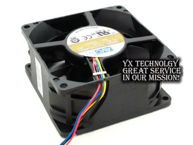 Alt view image 4 of 5 - and DATA0838B8U 8038 8 48V 0.29A 4 wire dual ball bearing fan 80*80*38mm