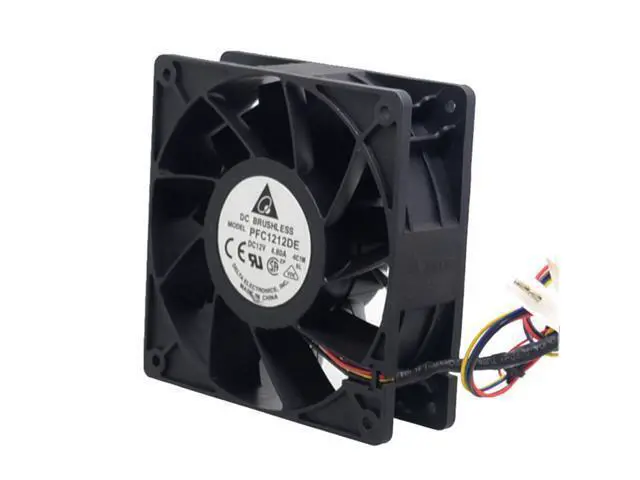 Alt view image 3 of 6 - 2pcs 12038 12CM high speed fan 12V 4.8A PFC1212DE violence 120*120*38mm