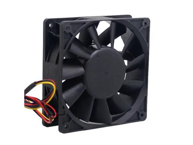 Alt view image 4 of 6 - 2pcs 12038 12CM high speed fan 12V 4.8A PFC1212DE violence 120*120*38mm