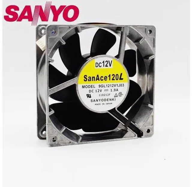 Main image of 1pcs 12038 12V 1.9A 9GL1212V1J03 120 * 120 * 38MM aluminum high temperature waterproof motorcycle modified violent fan