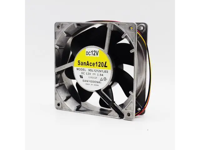 Alt view image 2 of 4 - 1pcs 12038 12V 1.9A 9GL1212V1J03 120 * 120 * 38MM aluminum high temperature waterproof motorcycle modified violent fan