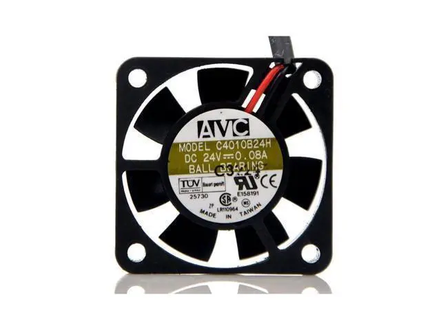 Alt view image 2 of 5 - AVC C4010B24H 24V 0.08A 4CM 4010 2lines Double Ball Printer Inverter Fan