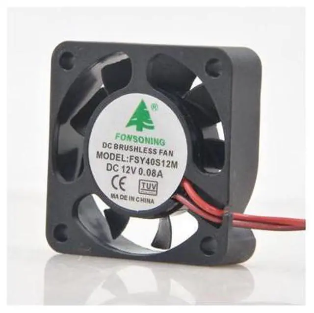 Alt view image 2 of 5 - For FONSONING 4cm FSY40S12M 12V 0.08A 4010 Charger Inverter Fan