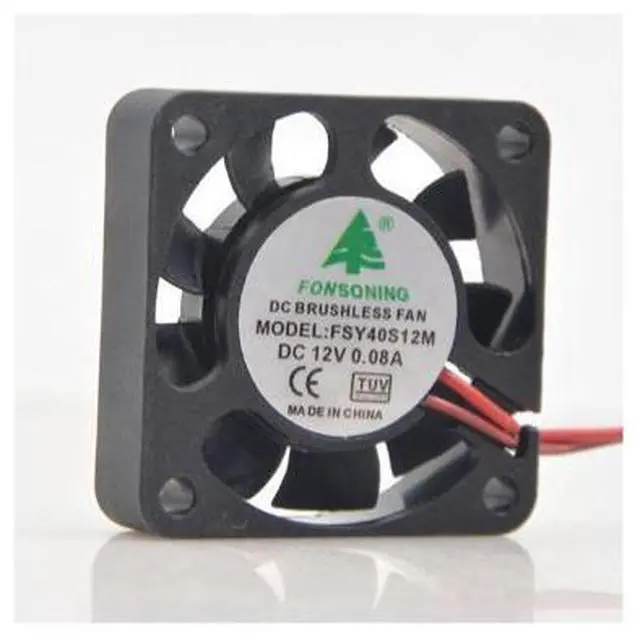 Alt view image 3 of 5 - For FONSONING 4cm FSY40S12M 12V 0.08A 4010 Charger Inverter Fan