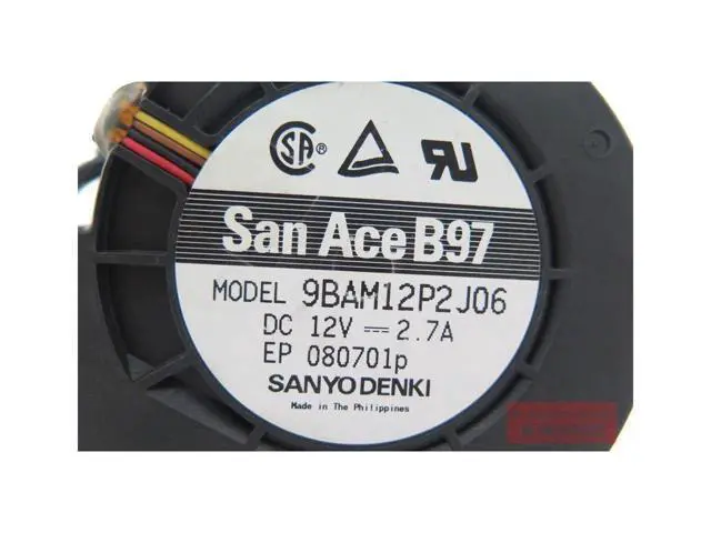 Alt view image 5 of 5 - Japan 9733 12V 2.7A FOR HP servers large amount of wind turbine exhaust fan 9BAM12P2J06