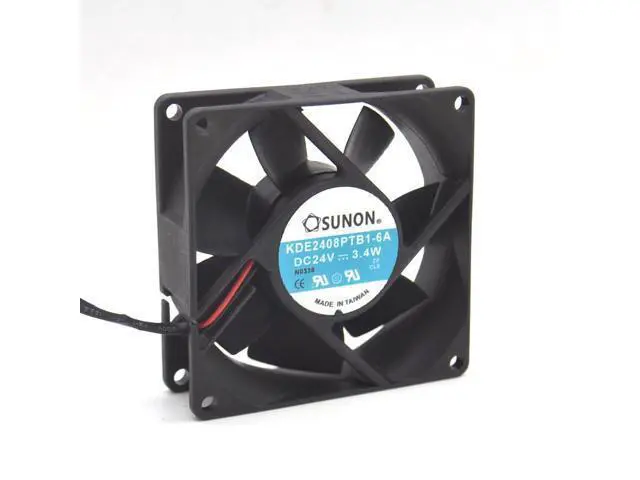 Alt view image 3 of 5 - 1pcs KDE2408PTB1-6A coolingfan DC24V 3.4W 8025 80*80*25 inverter fan