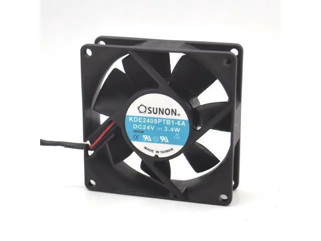 Alt view image 4 of 5 - 1pcs KDE2408PTB1-6A coolingfan DC24V 3.4W 8025 80*80*25 inverter fan