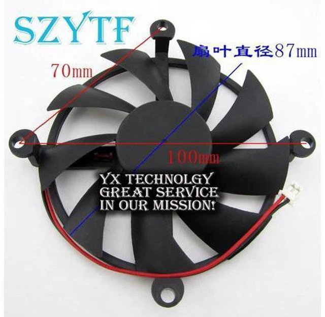 Main image of video card fanNew HD6790 HD6790 HD6850 12V Graphics card fan Diameter 87mm