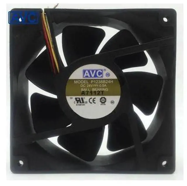 Main image of 1pcs P1238B24H 12038 120mm 12cm DC 24V 0.5A 4Wire 4-pin Computer Case CPU Cooler Cooling Fans