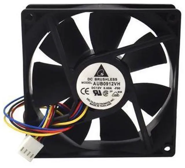 Main image of 1pcs Delta AUB0912VH 9cm 90mm 90*90*25MM 9225 DC 12V 0.60A 4-pin pwm computer cpu cooling fans