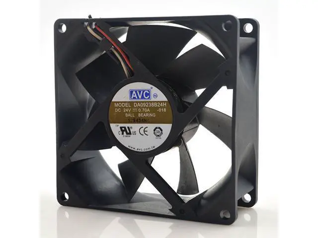 Alt view image 2 of 4 - 1pcs DA09238B24H -018 9238 DC 24V 0.7A computer server inverter Server Square cooling Fans 3-Wire
