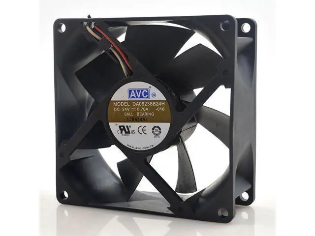 Alt view image 2 of 4 - 1pcs DA09238B24H -018 9238 DC 24V 0.7A computer server inverter Server Square cooling Fans 3-Wire