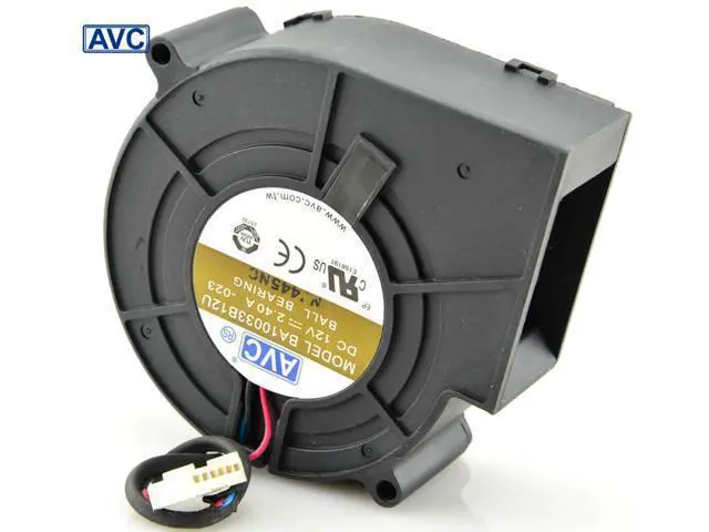 Alt view image 3 of 3 - AVC orginal BA10033B12U 9CM 9733 97*94*33 DC 12V 2.4A centrifugal computer cpu cooling fans air blowers