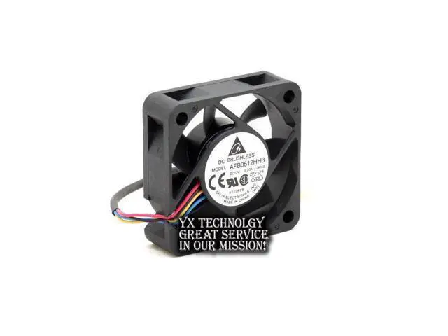 Alt view image 2 of 6 - Delta New 5015 AFB0512HHB 12V 0.20A double ball four wire PWM server fans for 50*50*15mm