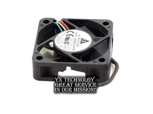 Alt view image 6 of 6 - Delta 5015 AFB0512HHB 12V 0.20A double ball four wire PWM server fans 50*50*15mm