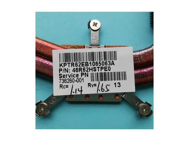 Alt view image 2 of 3 - new original radiator for HP Pavilion 14-E 15-E 17-E laptop heatsink cooler thermal module 736260-001 46R62HSTPE0