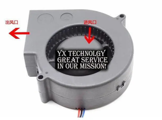 Alt view image 3 of 5 - 2pcs Special units 100 BFB1012H-FOO hole 1.2A Gale dual ball bearing Turbo-fans