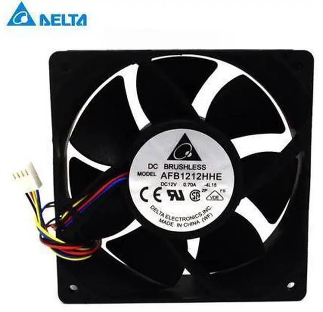 Main image of shuipping Delta AFB1212HHE 12038 4-wire PWM intelligent temperature control 12V 0.7A120x120x38MM